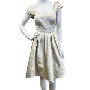 Brocade Fit & Flare Cocktail Dress